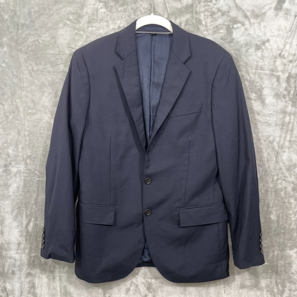 J.Crew Ludlow Slim Blazer Mens 38S Loro Piana Classic Wool Navy 2 Button